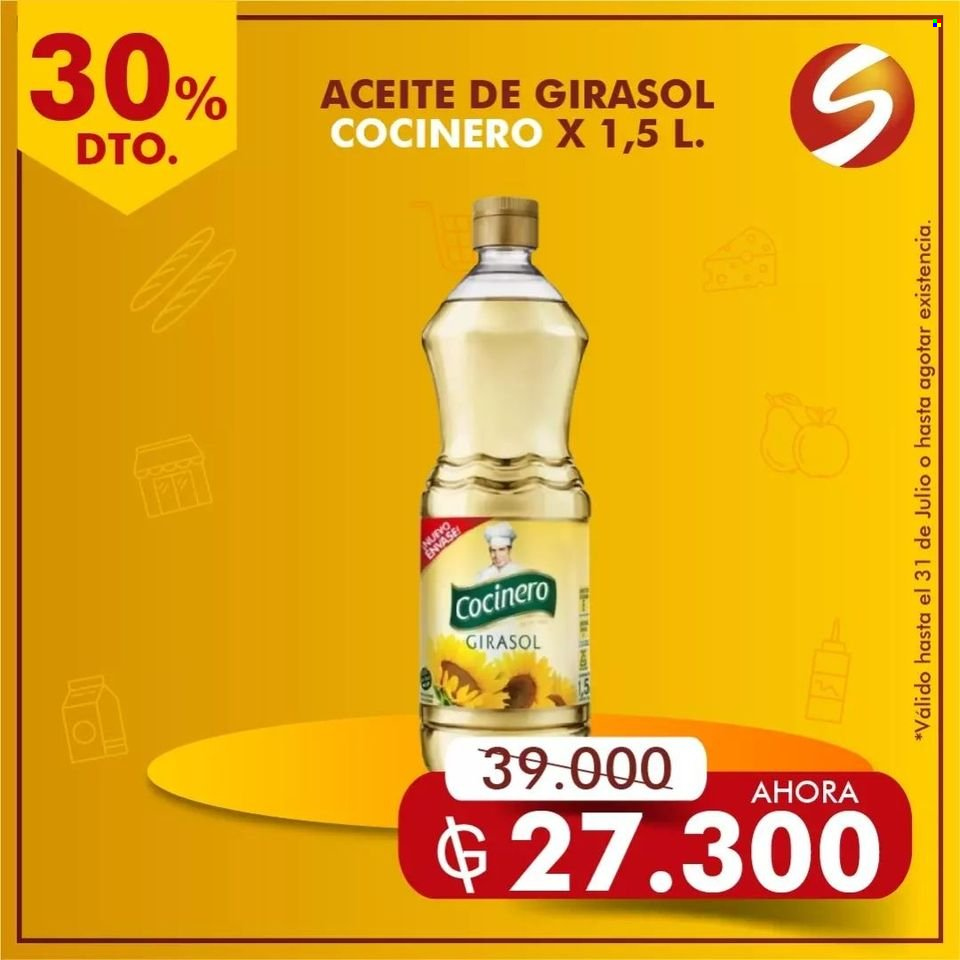 thumbnail - Folleto actual Salemma Supermercado - 20.7.2023 - 31.7.2023 - Ventas - aceite, aceite de girasol. Página 34.