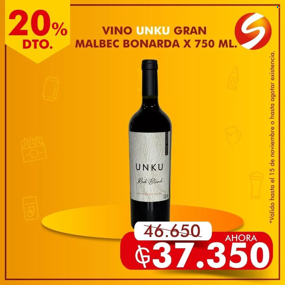Folleto actual Salemma Supermercado - 2.11.2023 - 15.11.2023 - Ventas - bebida alcohólica, vino, Malbec. Página 3.