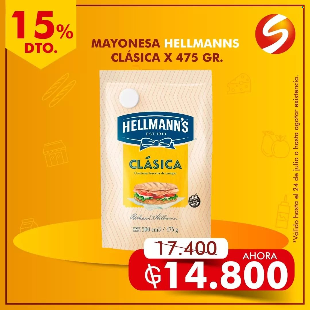 Folleto actual Salemma Supermercado - 22.7.2023 - 24.7.2023 - Ventas - huevo, mayonesa, Hellmann's. Página 25.