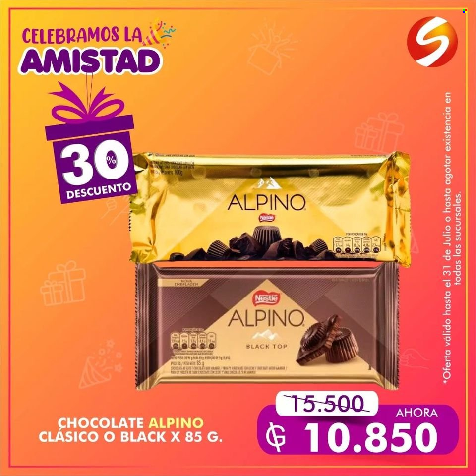 Folleto actual Salemma Supermercado - 28.7.2023 - 31.7.2023 - Ventas - Nestlé, chocolate. Página 3.