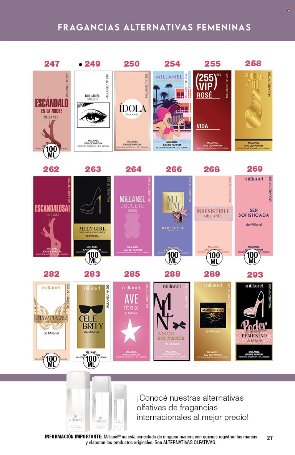 thumbnail - Folleto actual Millanel Cosmética - 27.5.2024 - 28.7.2024 - Ventas - perfume. Página 27.